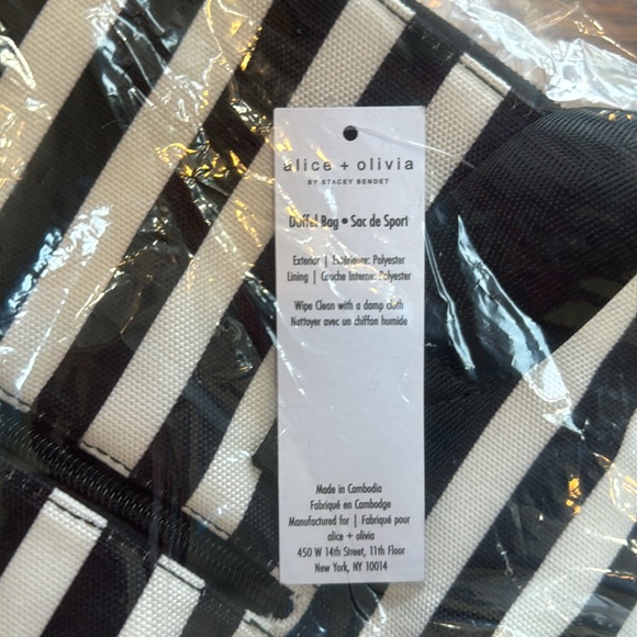 Alice+Olivia NWT canvas duffle bag - Picture 5 of 5